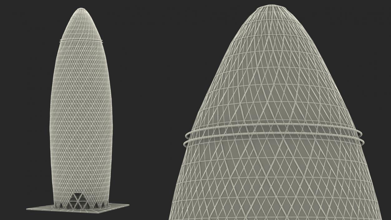 3D Commercial Skyscraper 30 St Mary Axe