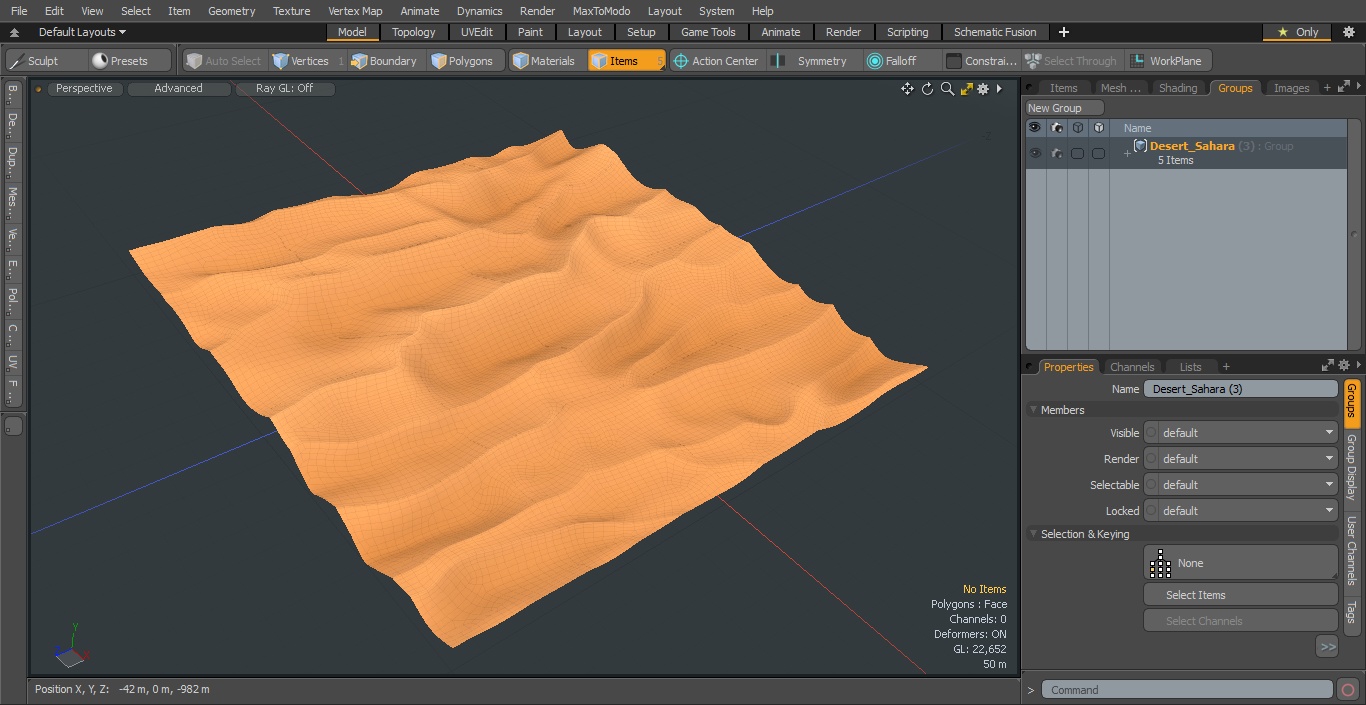 3D Desert Sahara model