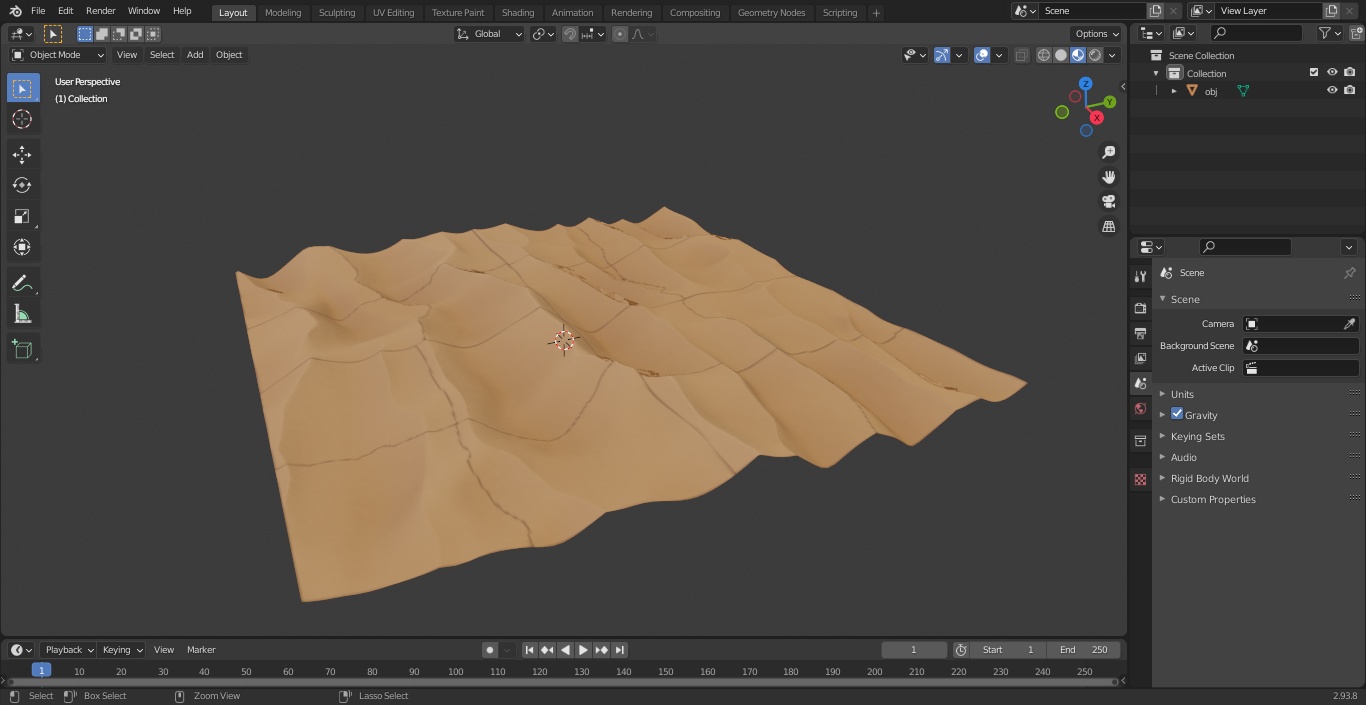 3D Desert Sahara model