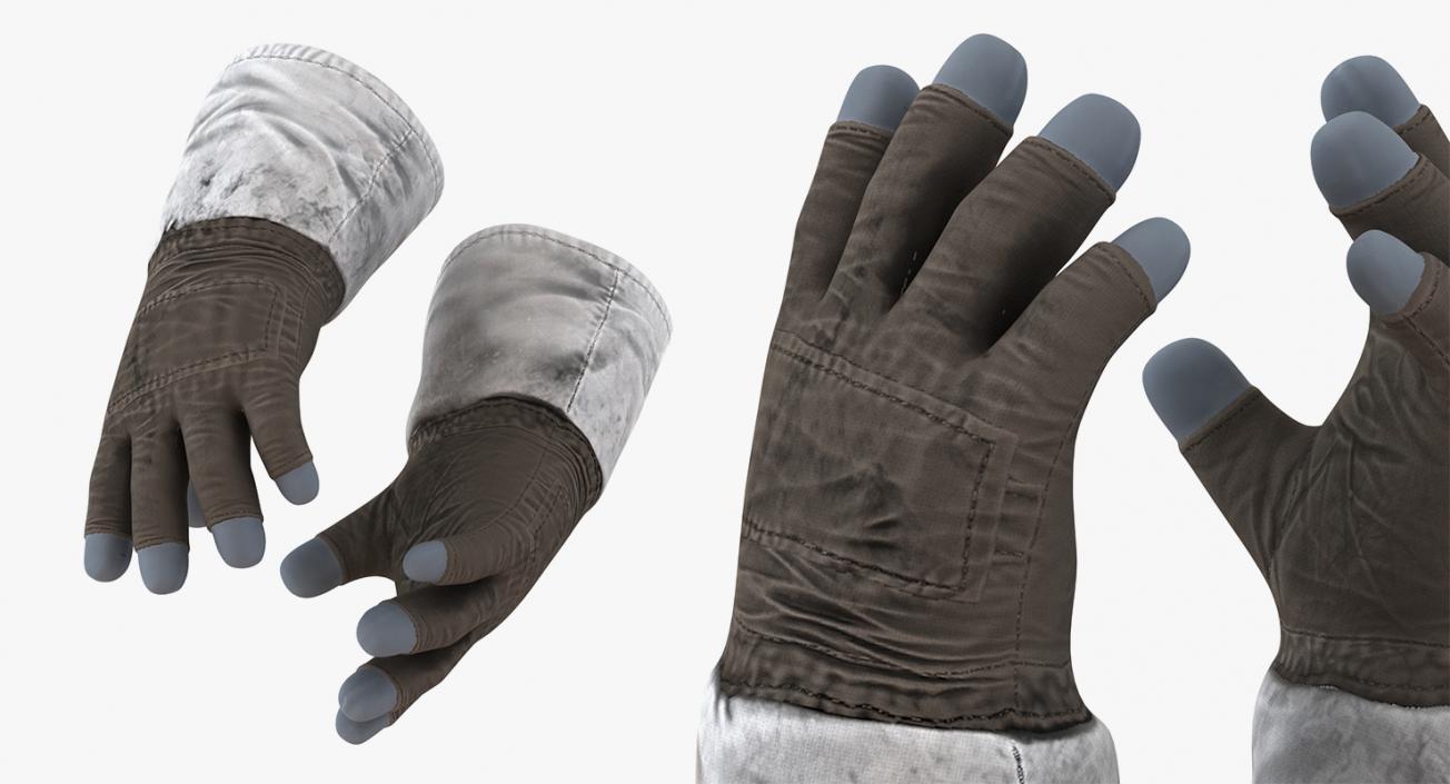 3D Space Gloves 3D Models Collection model