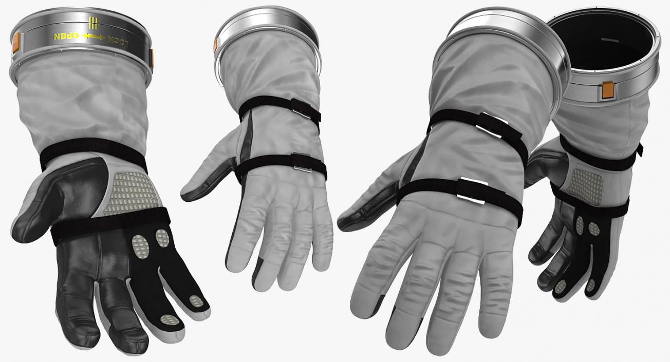 3D Space Gloves 3D Models Collection model