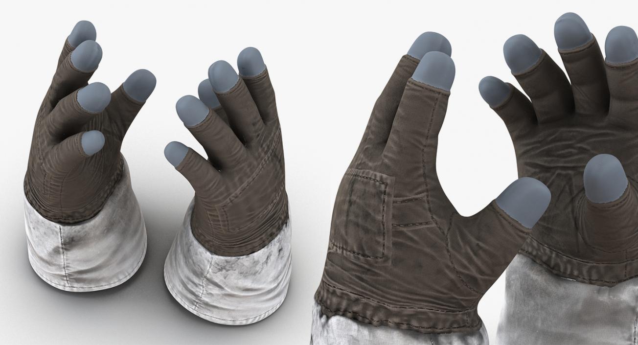 3D Space Gloves 3D Models Collection model