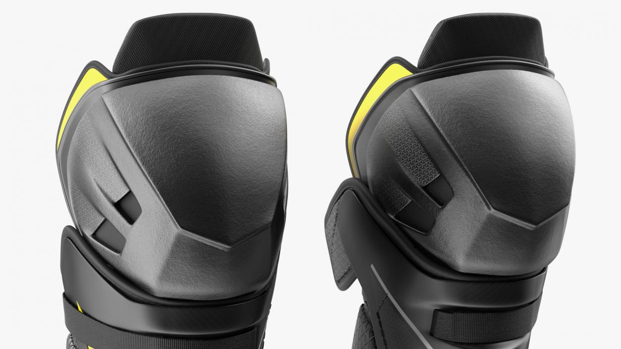 3D model Hockey Shin Guards Yellow