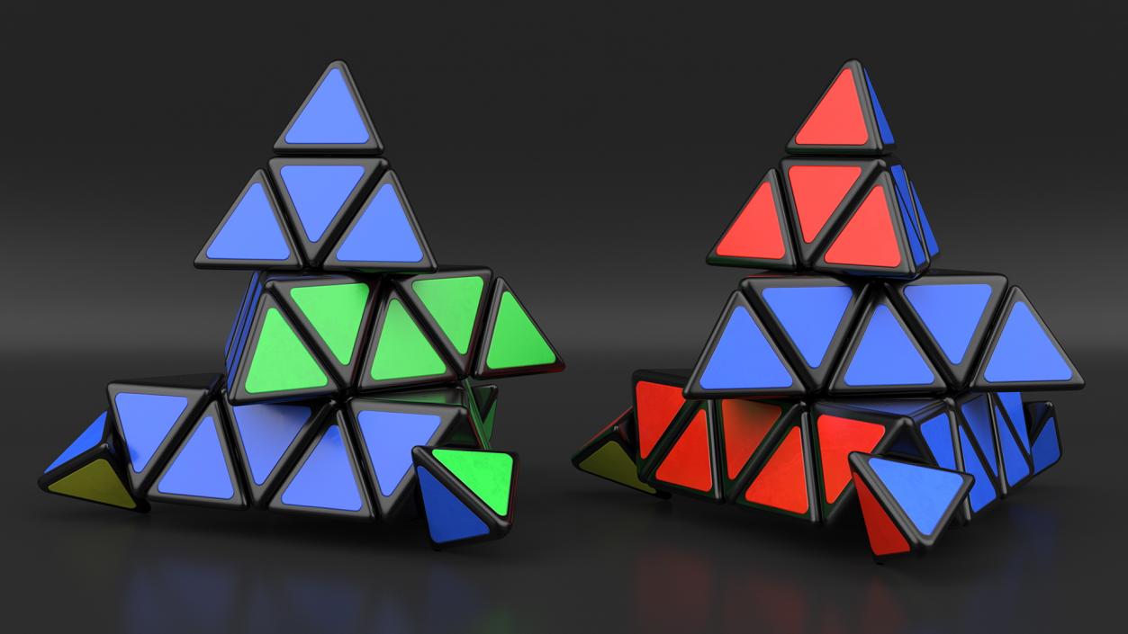 3x3 Pyraminx Cube Magic Twist 3D model