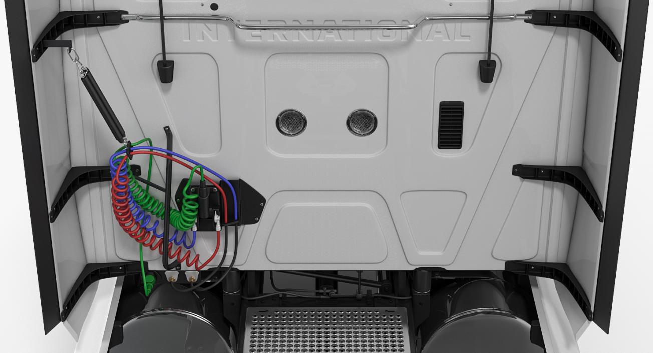 3D International LT625 Truck Simple Interior