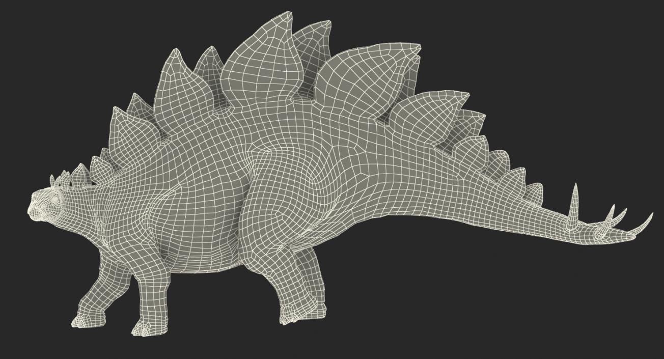 3D model Stegosaurus Standing Pose