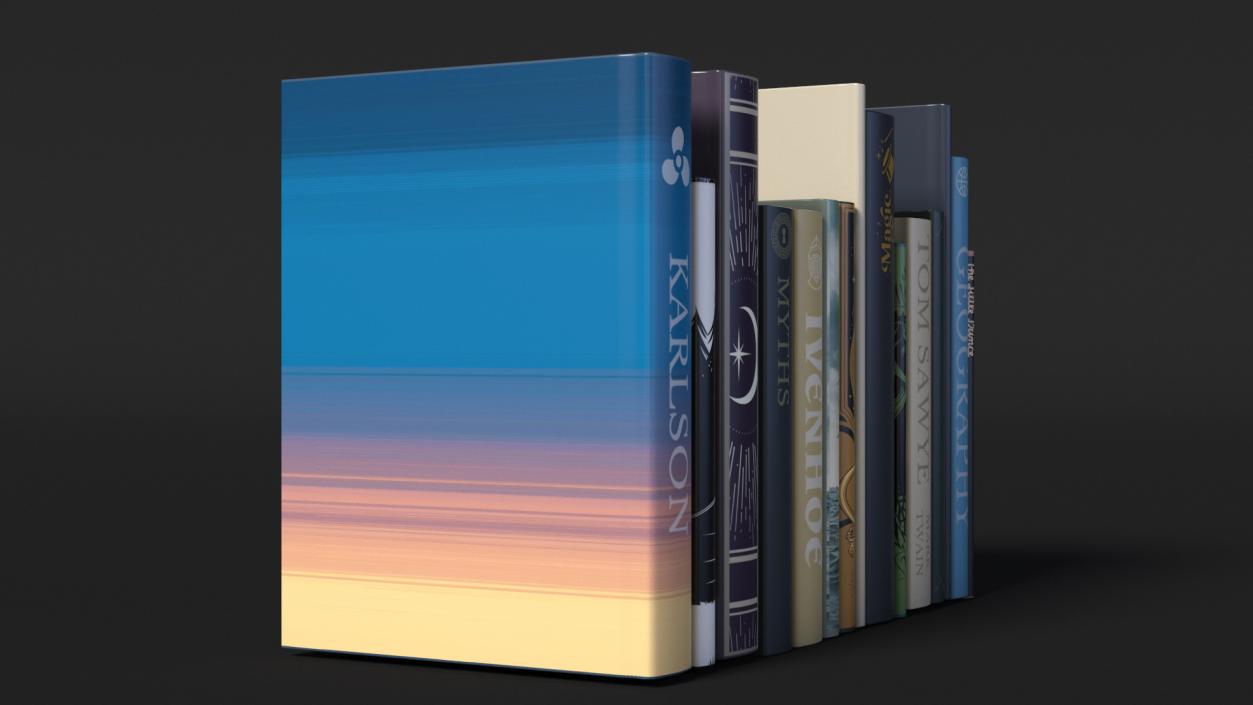 3D model Books For Shelf