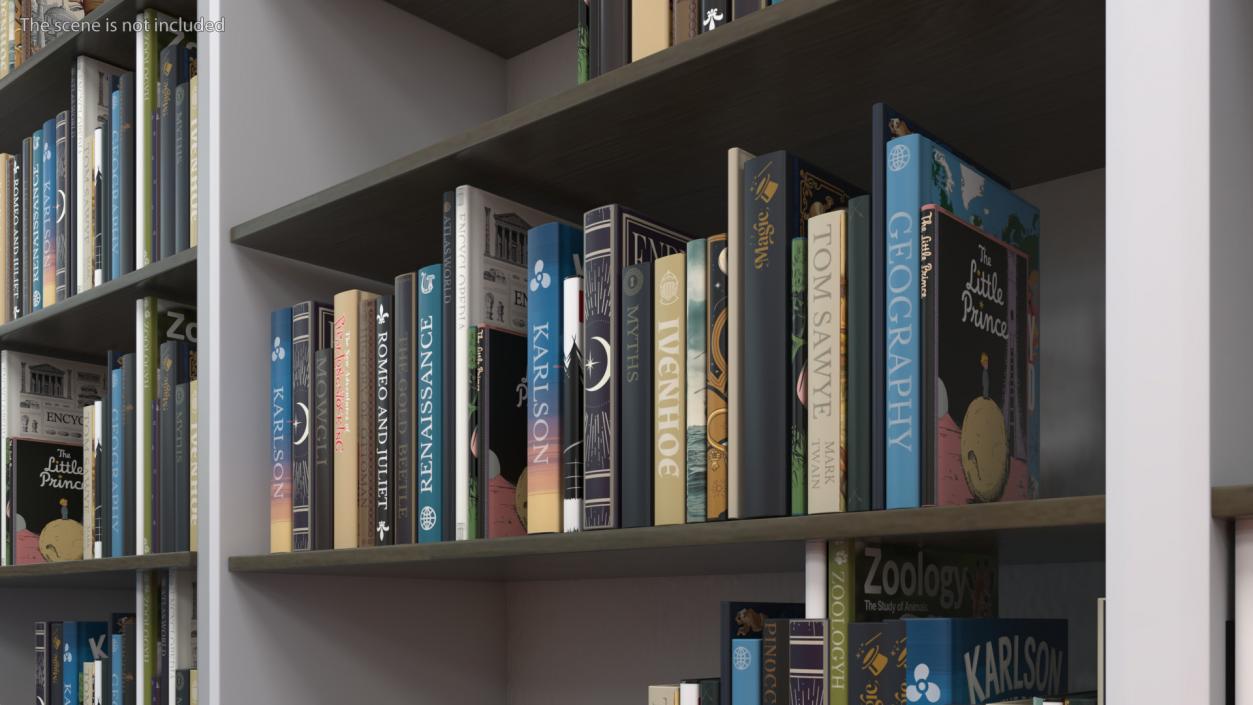 3D model Books For Shelf