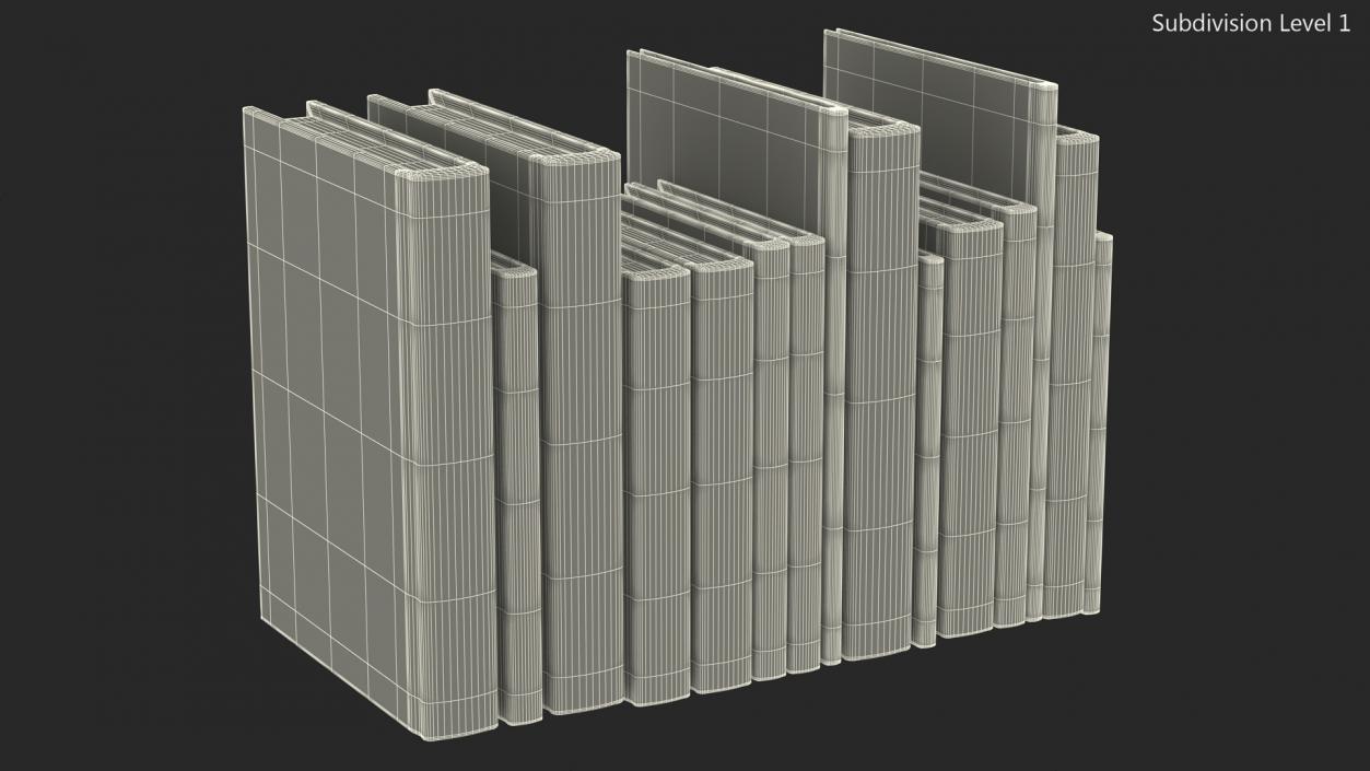 3D model Books For Shelf