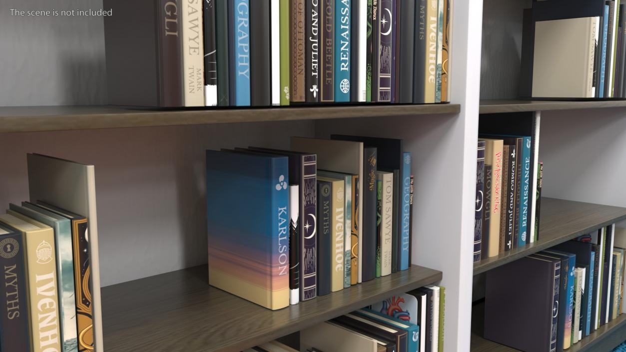 3D model Books For Shelf