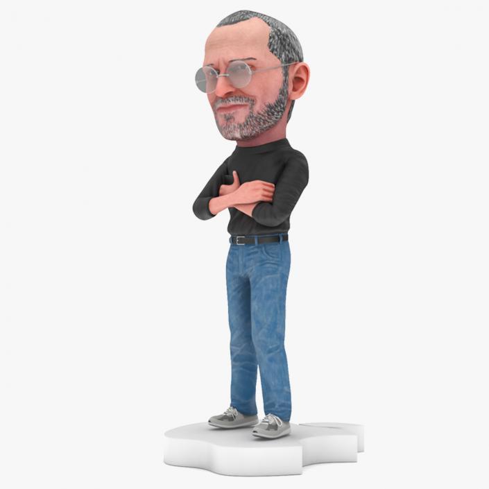 Steve Jobs Doll Standing Pose for 3D Print 2 3D model