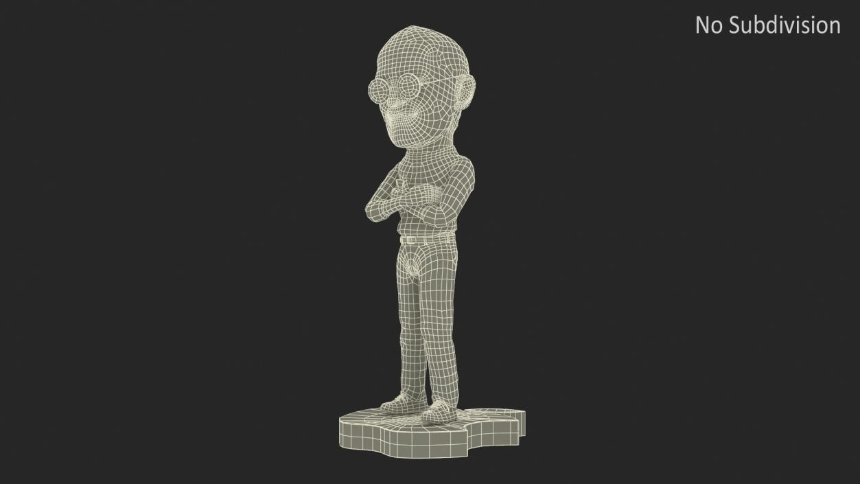 Steve Jobs Doll Standing Pose for 3D Print 2 3D model