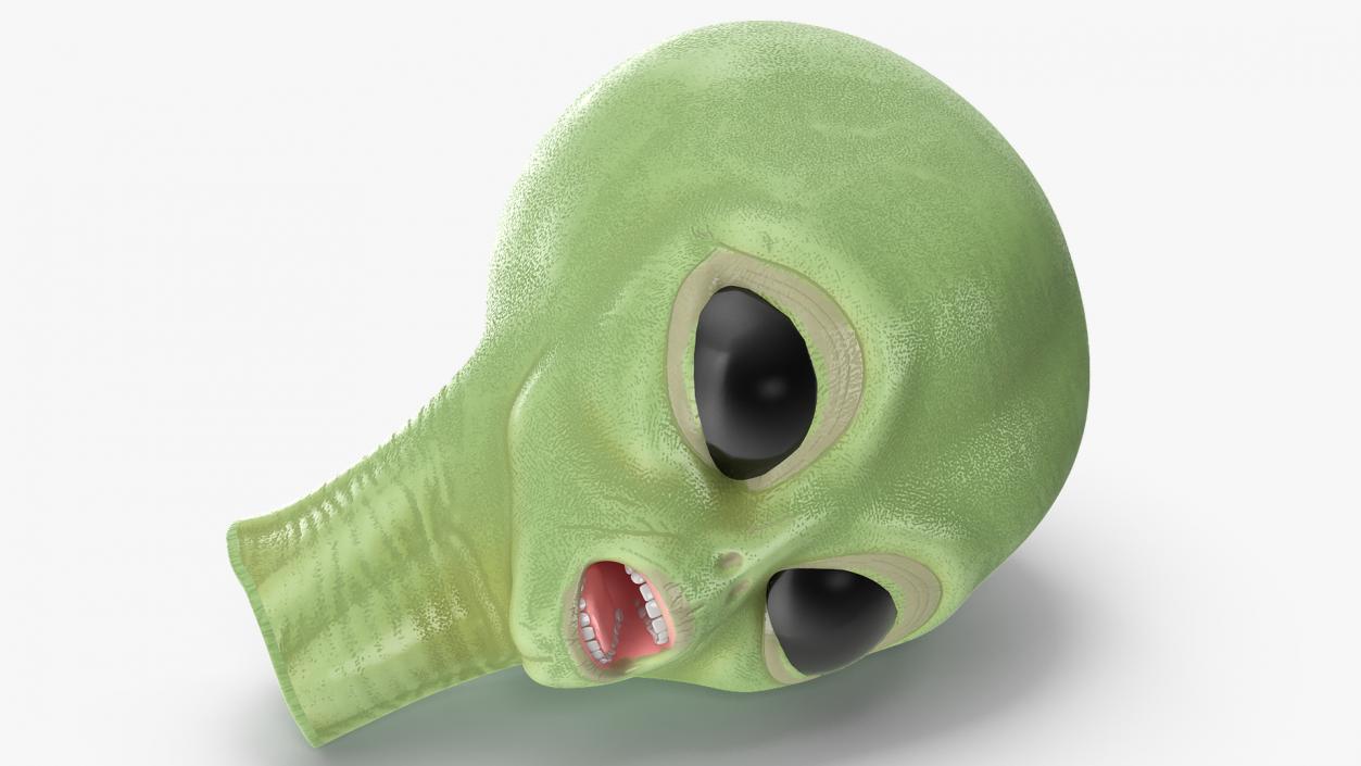 3D Cartoon Alien Head model