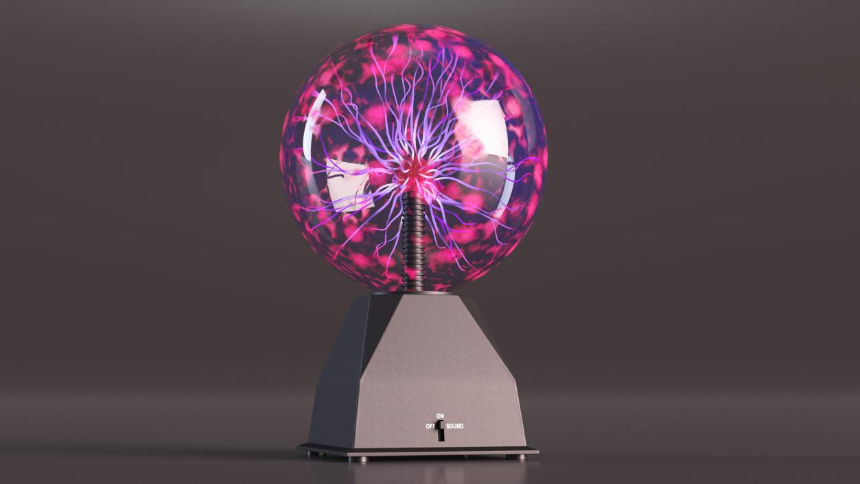 Plasma Ball Table Lamp 3D