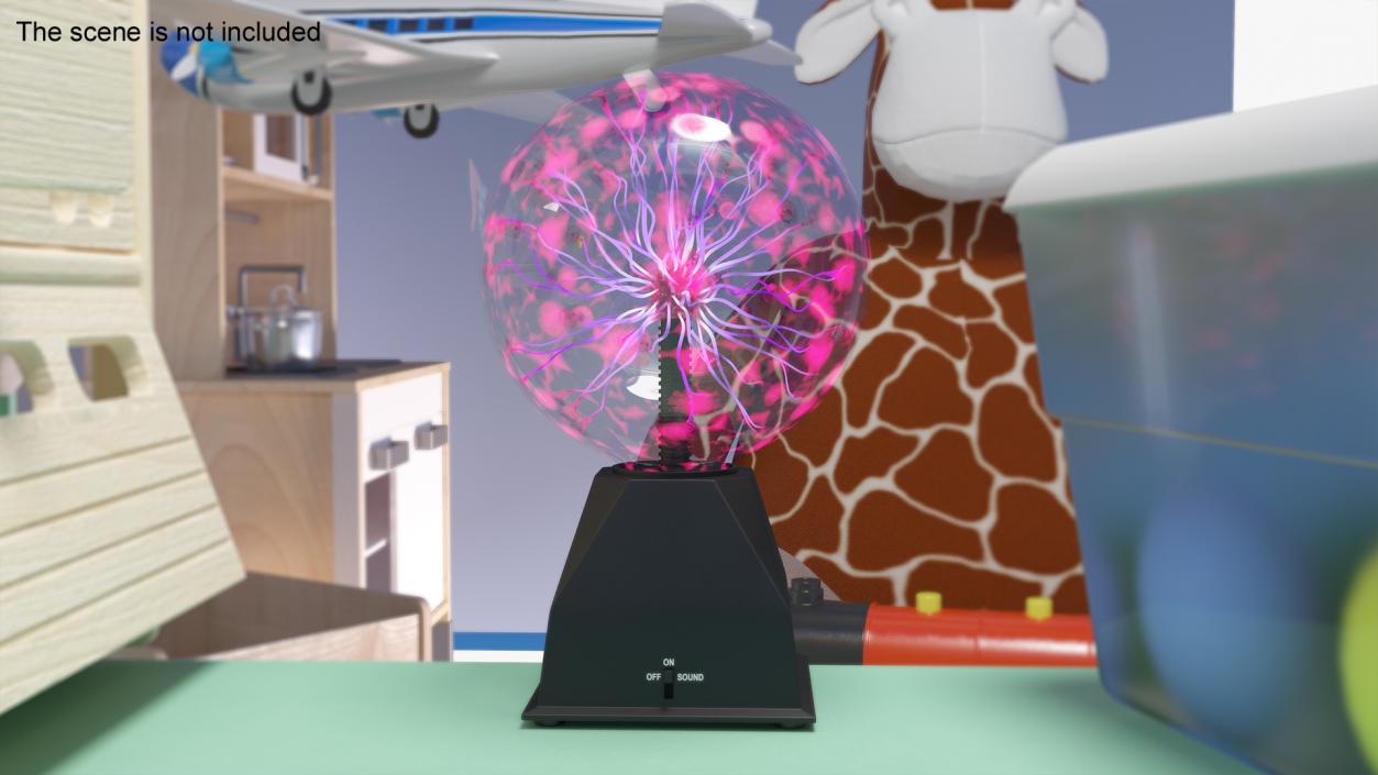 Plasma Ball Table Lamp 3D