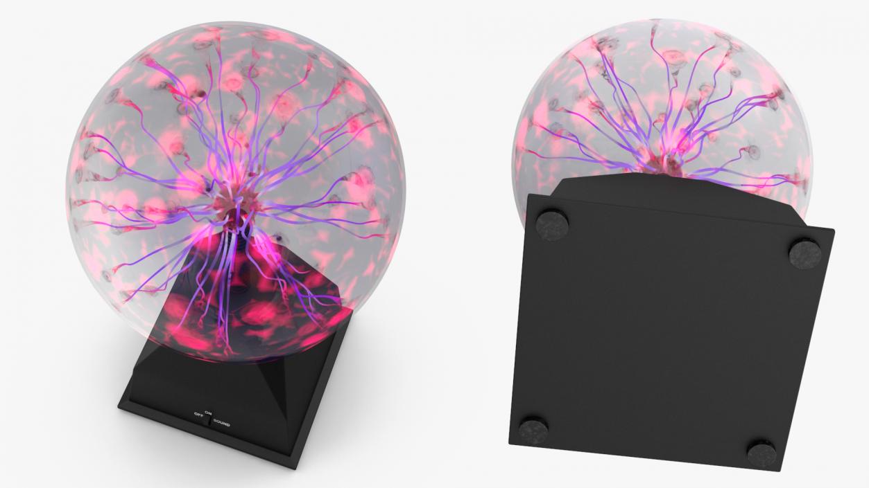 Plasma Ball Table Lamp 3D