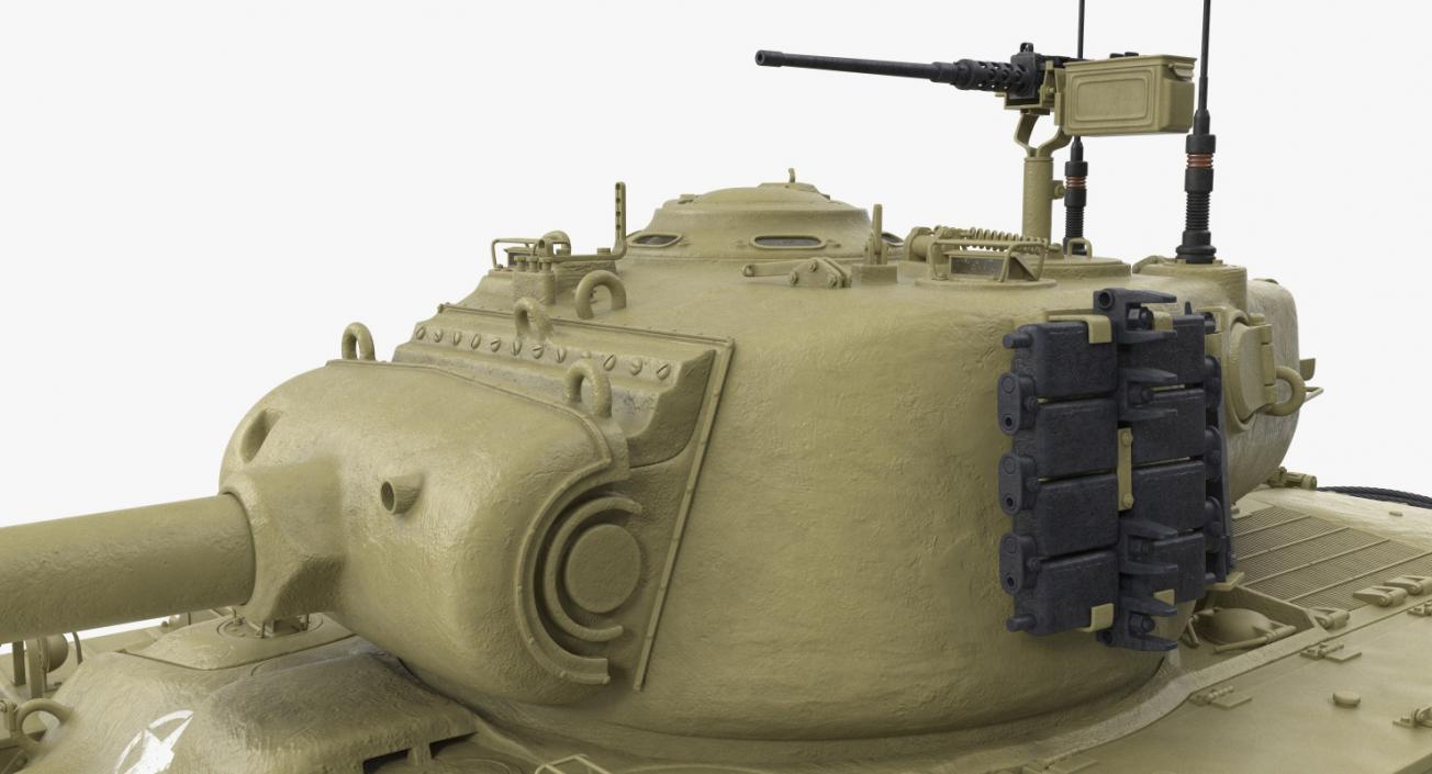 3D Heavy Tank M26 Pershing model