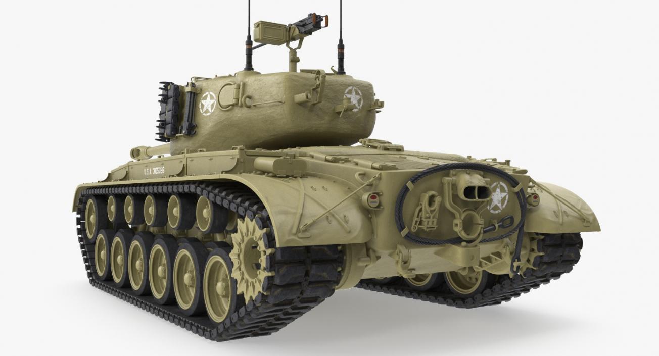 3D Heavy Tank M26 Pershing model