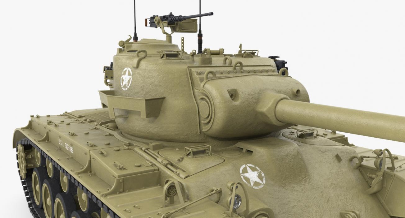 3D Heavy Tank M26 Pershing model