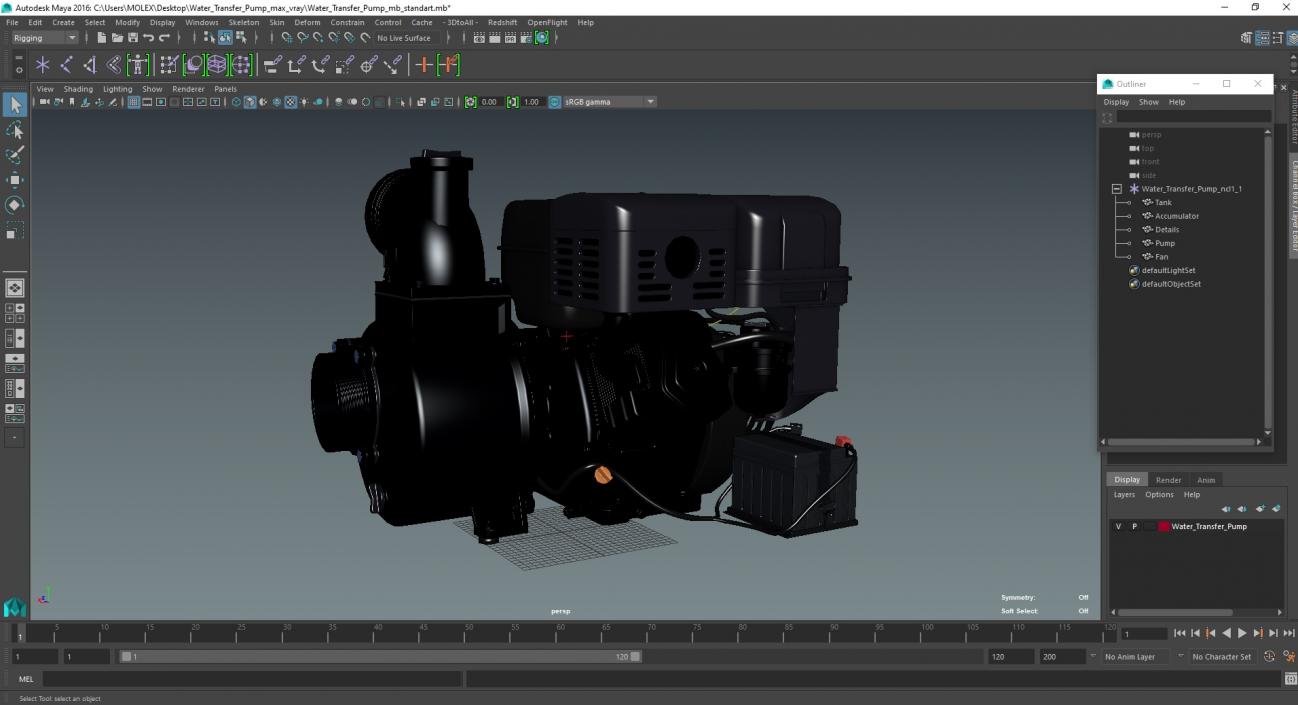 Water Transfer Pump 3D model