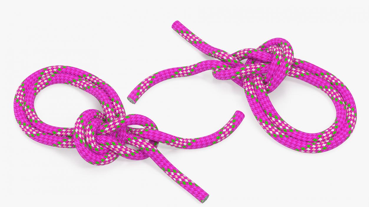 3D Bowline on a Bight Knot Rope model