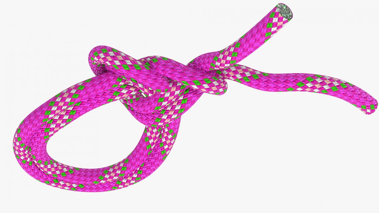 3D Bowline on a Bight Knot Rope model