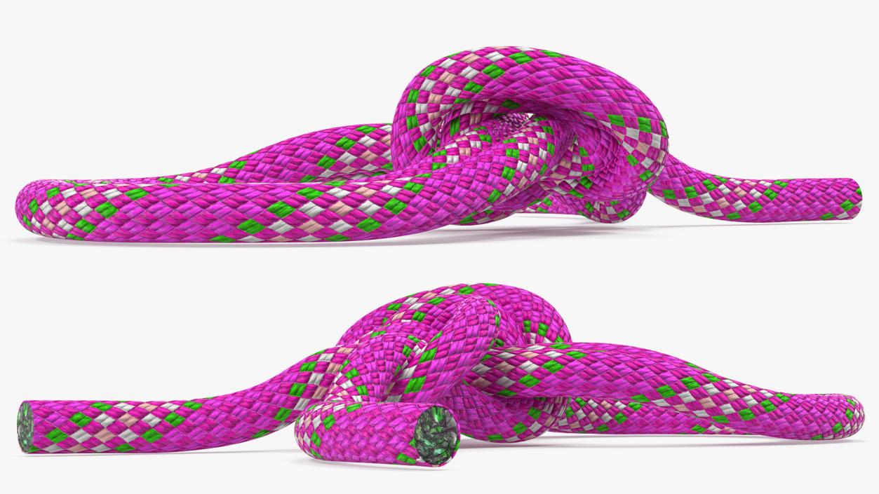 3D Bowline on a Bight Knot Rope model