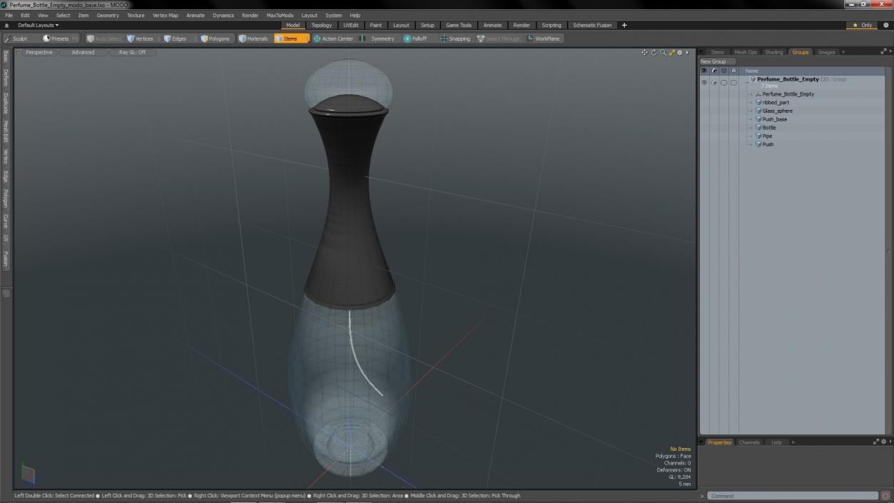 3D model Perfume Bottle Empty