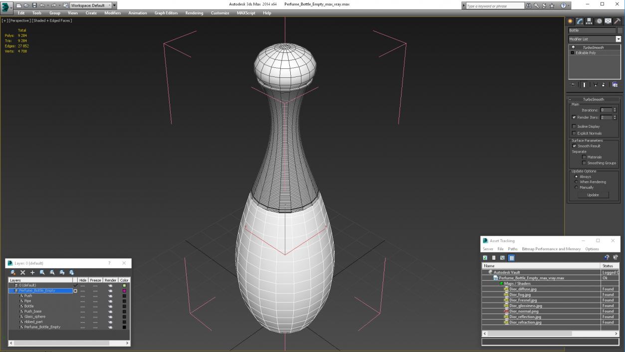 3D model Perfume Bottle Empty