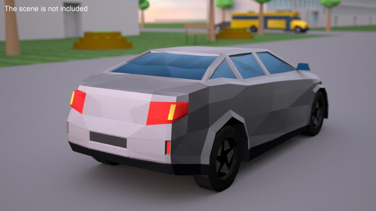 3D Low Poly Stylized Cars Collection model