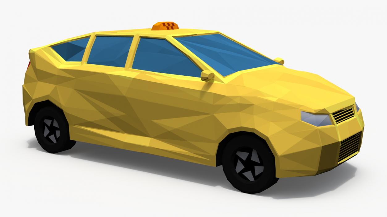 3D Low Poly Stylized Cars Collection model