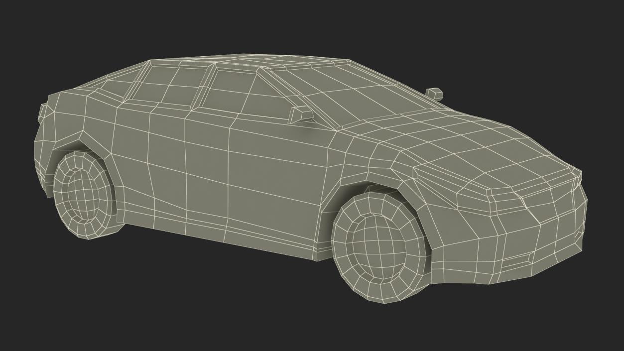 3D Low Poly Stylized Cars Collection model