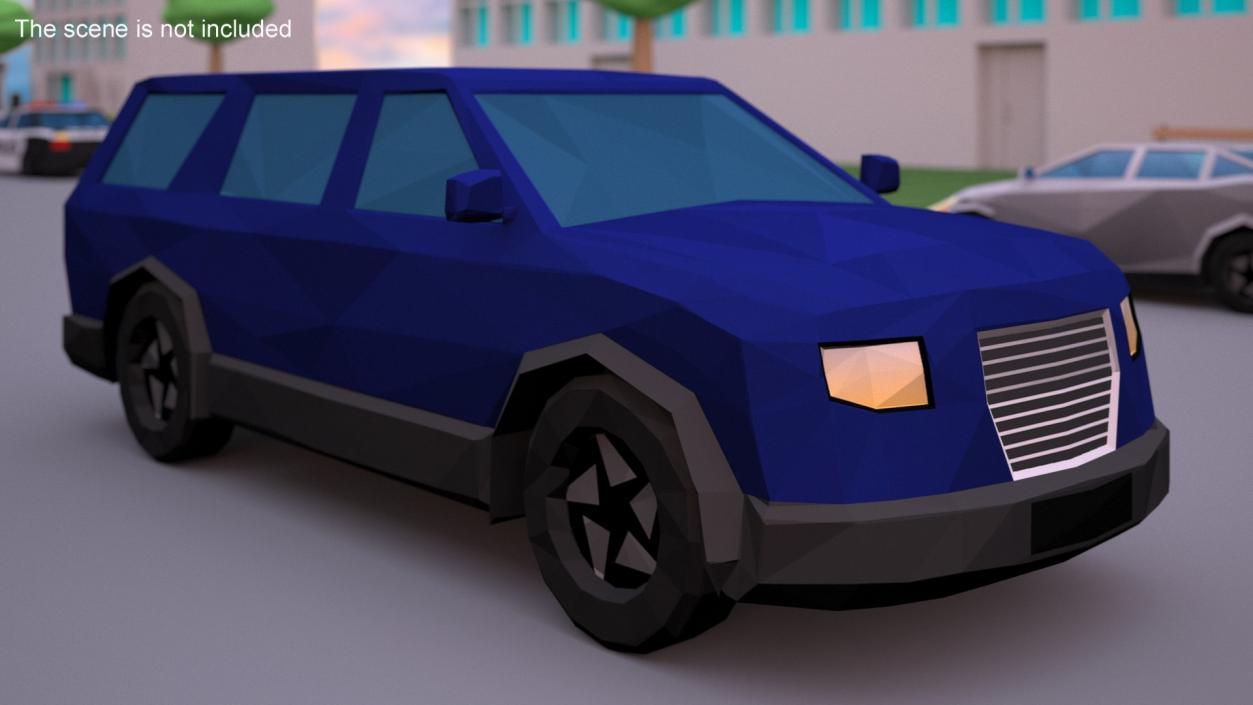 3D Low Poly Stylized Cars Collection model