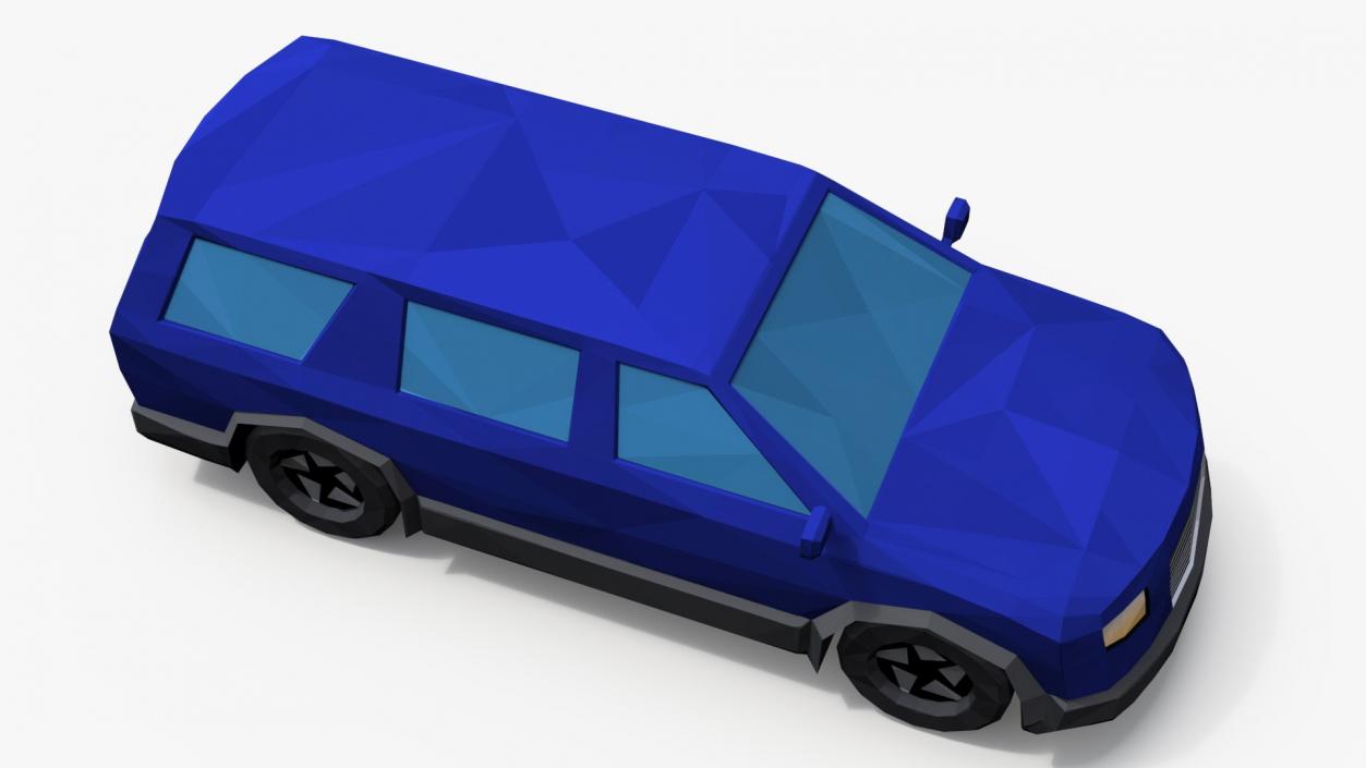 3D Low Poly Stylized Cars Collection model