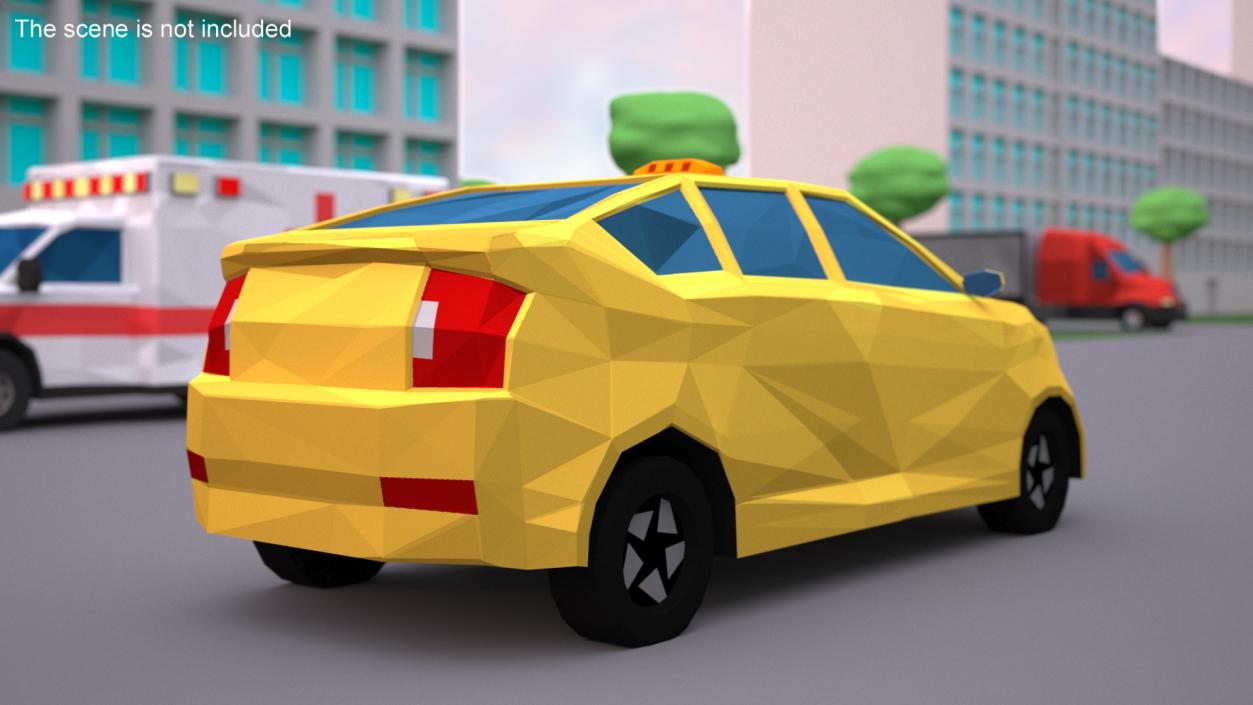 3D Low Poly Stylized Cars Collection model