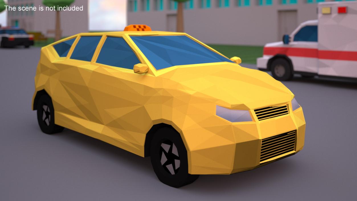 3D Low Poly Stylized Cars Collection model