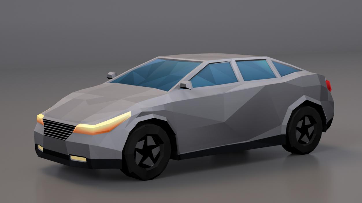 3D Low Poly Stylized Cars Collection model