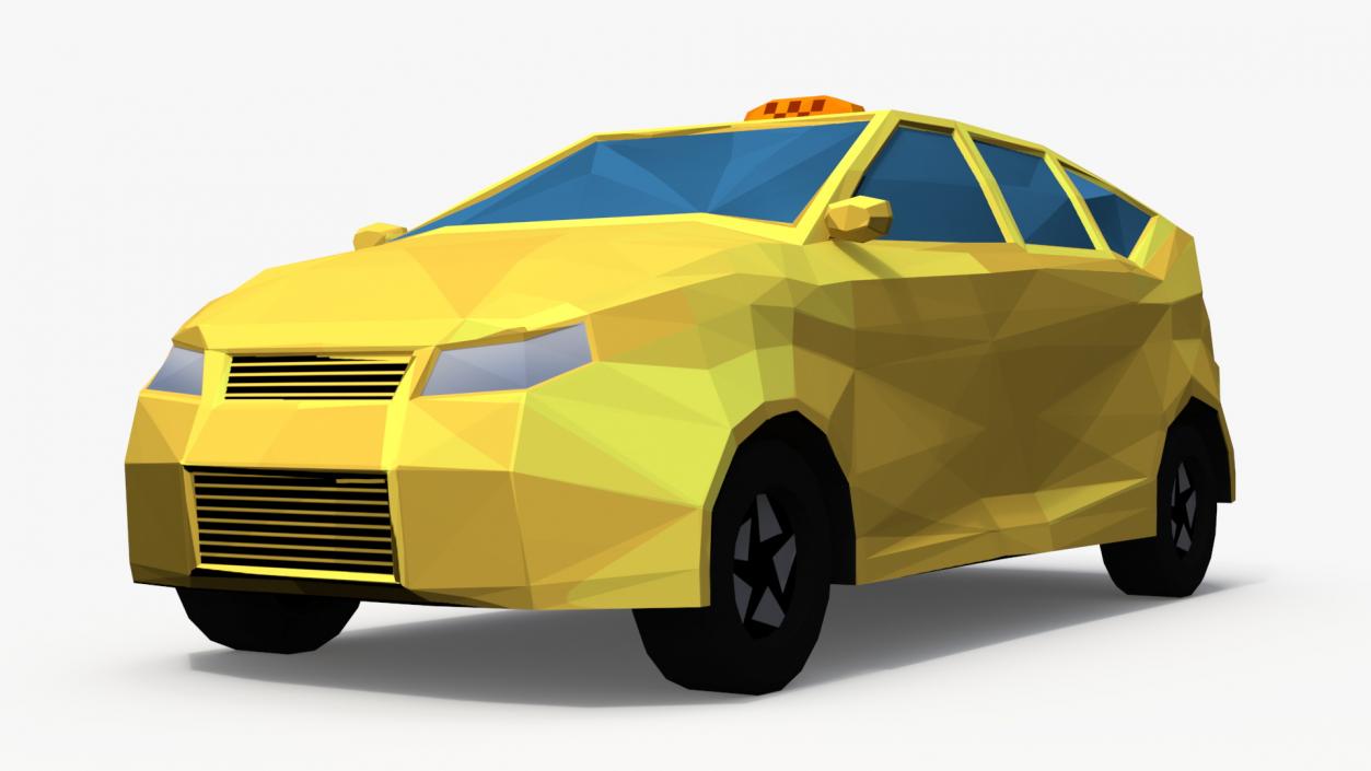 3D Low Poly Stylized Cars Collection model