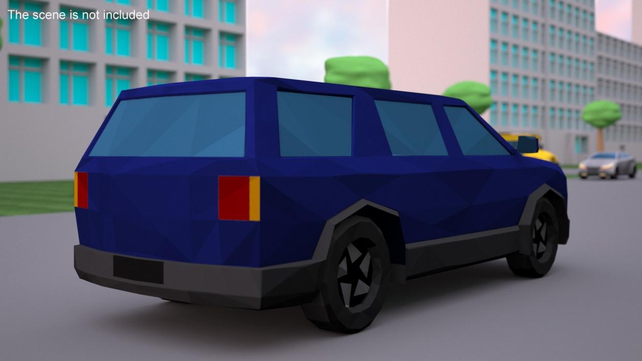 3D Low Poly Stylized Cars Collection model