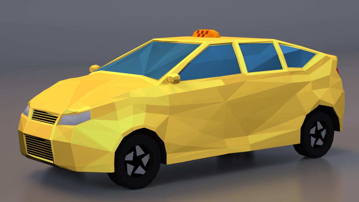 3D Low Poly Stylized Cars Collection model