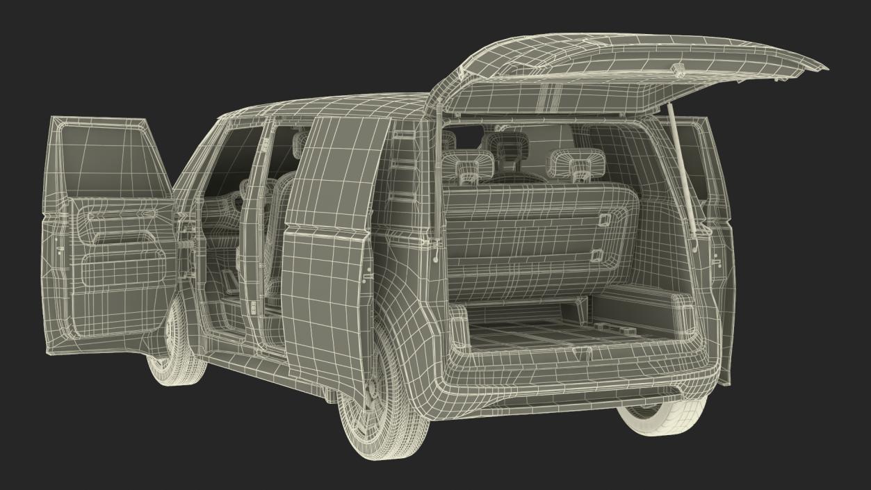 3D Electric Minivan