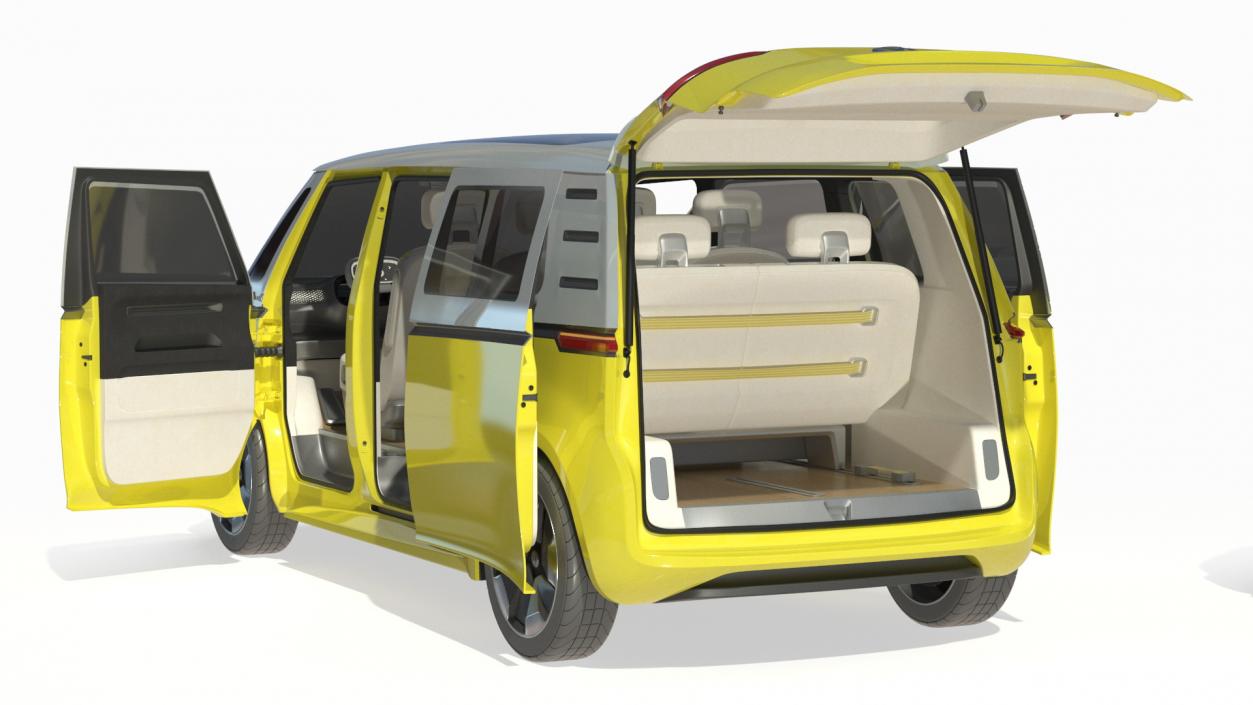 3D Electric Minivan