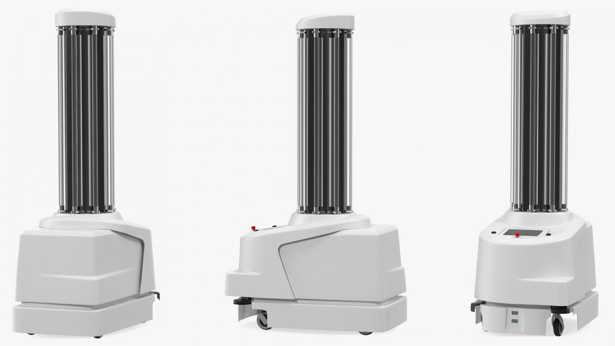 3D model UV Disinfection Robot Off