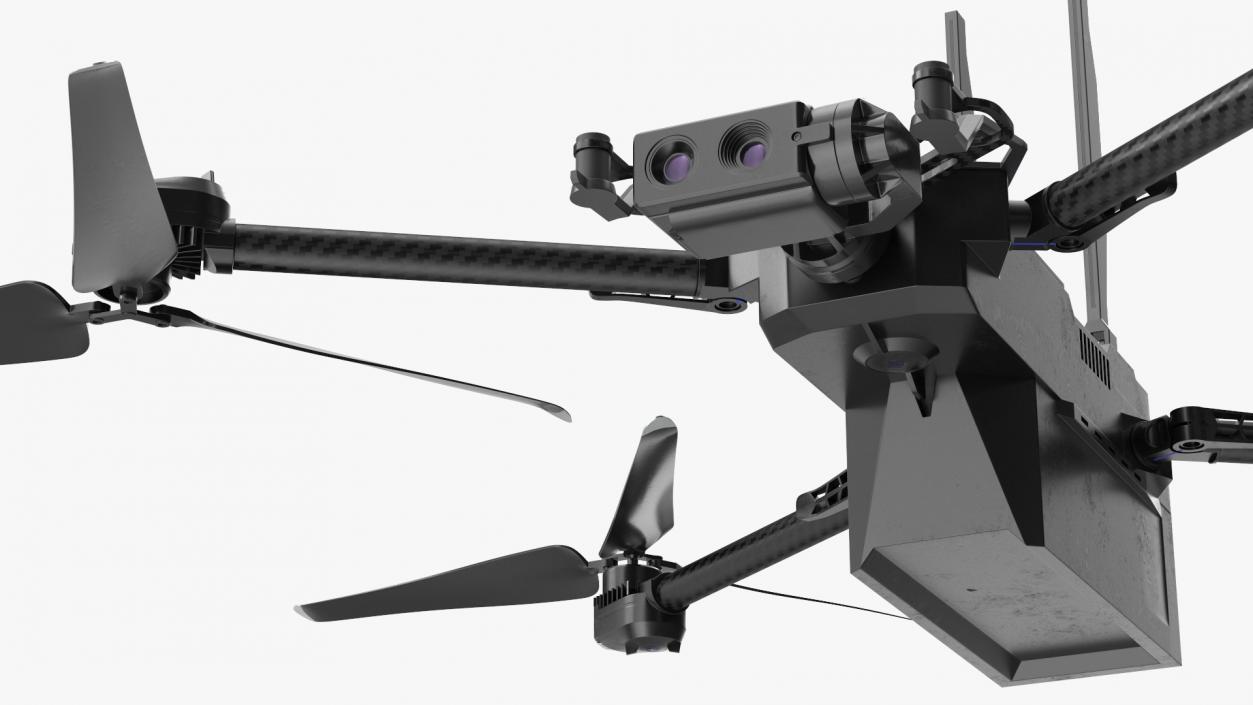 3D Autonomous Drone Skydio X2 Rigged model