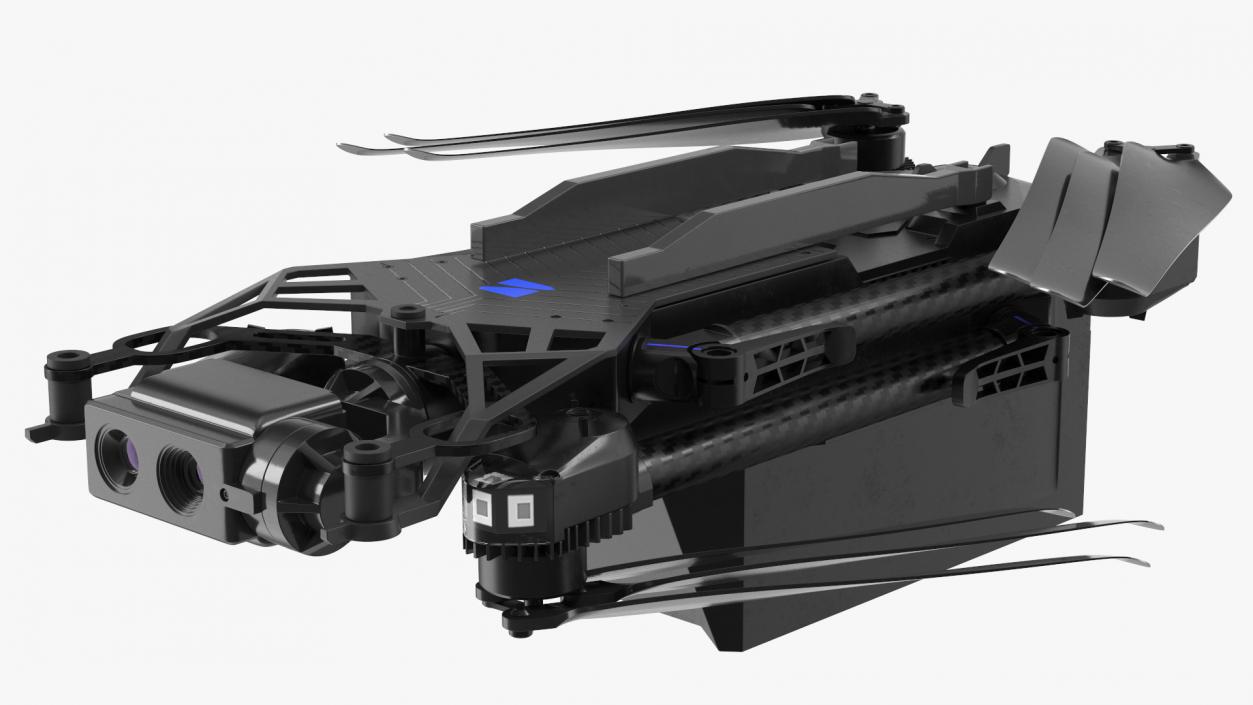 3D Autonomous Drone Skydio X2 Rigged model