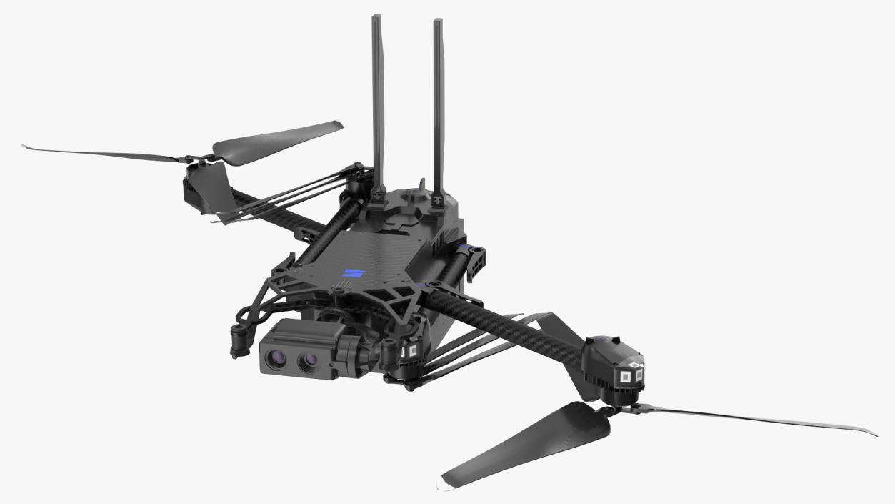 3D Autonomous Drone Skydio X2 Rigged model