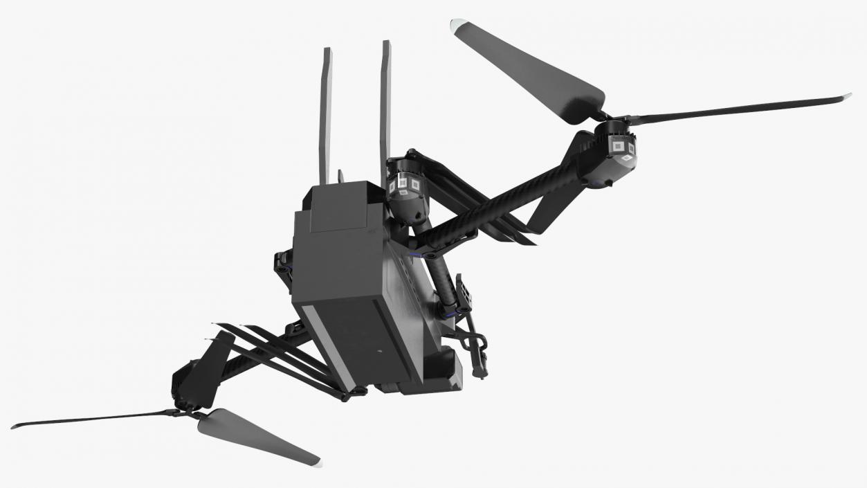 3D Autonomous Drone Skydio X2 Rigged model