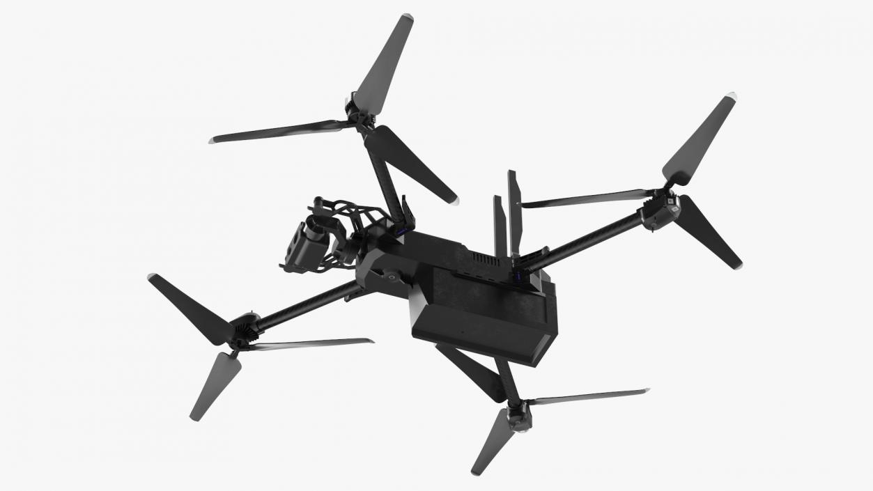 3D Autonomous Drone Skydio X2 Rigged model