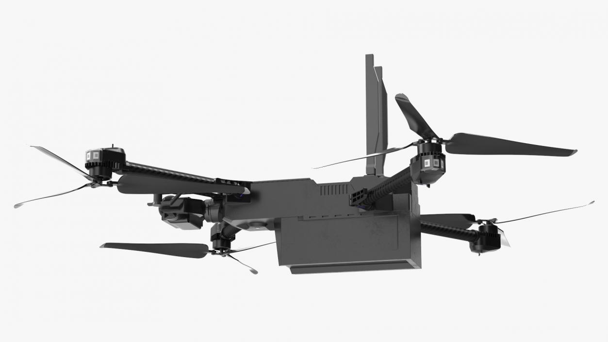 3D Autonomous Drone Skydio X2 Rigged model