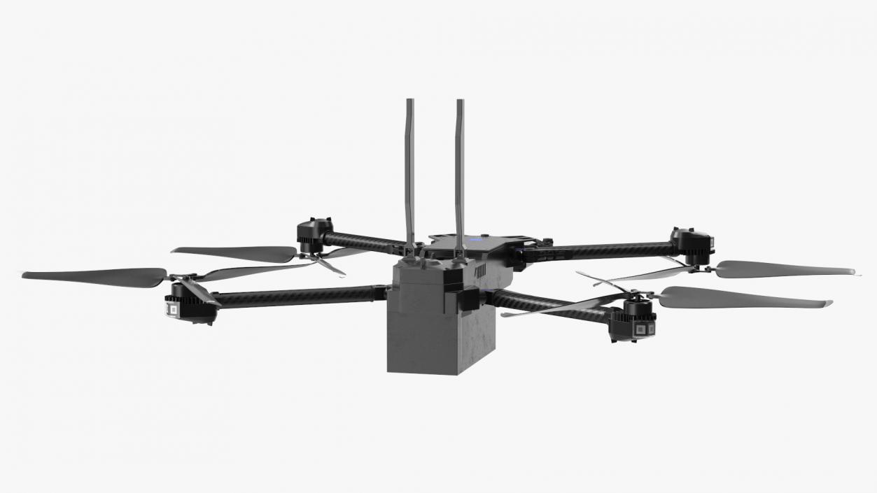 3D Autonomous Drone Skydio X2 Rigged model